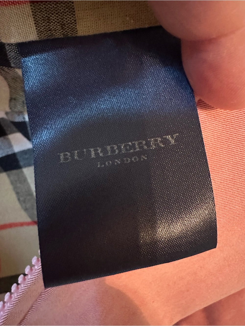 Burberry Pink Trench Coat with Signature Check Lining - Picture 3 of 9
